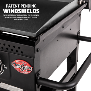Char-Griller Flat Iron E8428 griddle windshields detail