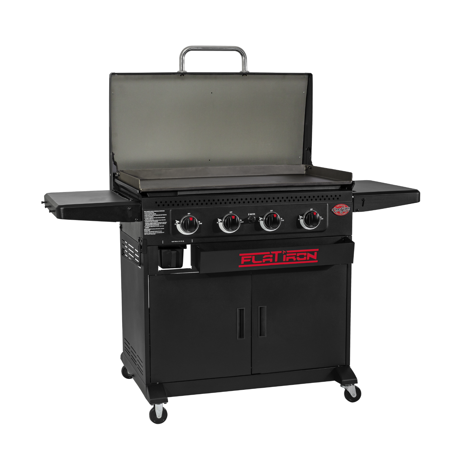 Char-Griller Flat Iron 8536 premium gas griddle right-side view