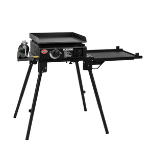 Char-Griller 8760 universal stand with Flat Iron E8217 portable griddle