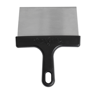 Char-Griller 8977 Flat Iron griddle scraper front view