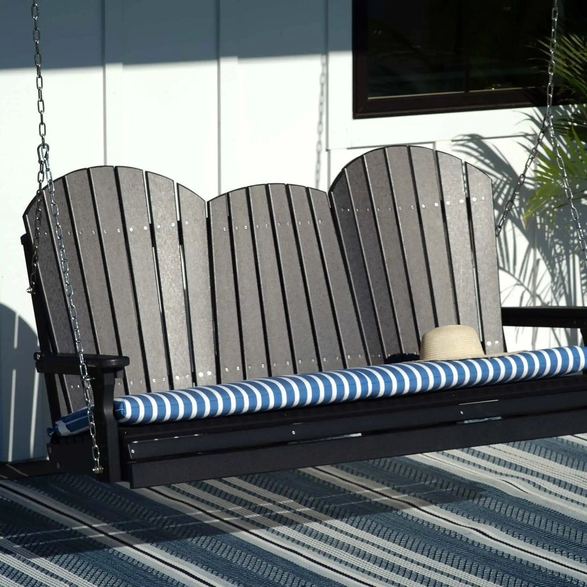 Luxcraft Five-foot Adirondack swing on a porch