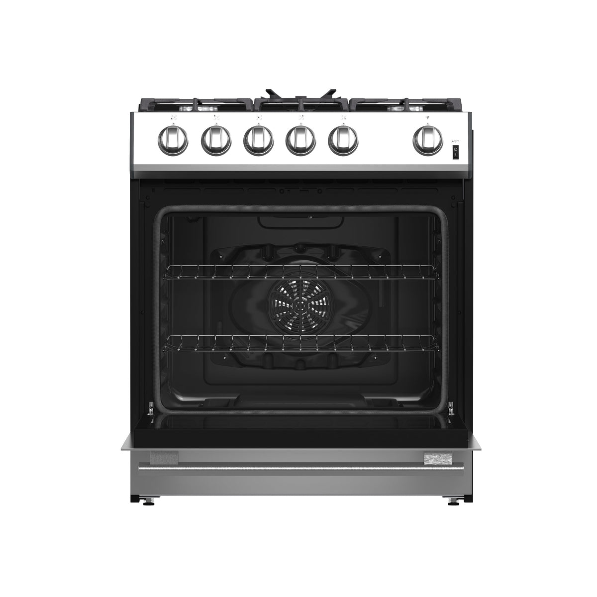 Forno Leonardo 30-Inch Gas Range FFSGS1116-30 – Stainless Steel – Appliances FFSGS1116 30S 2024 11 Front Open