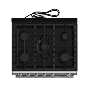 Forno Leonardo 30-Inch Gas Range FFSGS1116-30 – Stainless Steel – Appliances FFSGS1116 30S 2024 11 Top