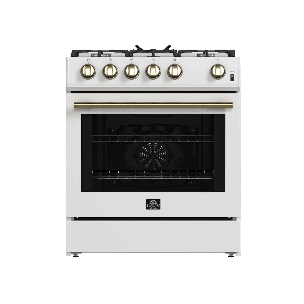 Forno Leonardo 30-Inch Gas Range FFSGS1116-30 – White – Appliances FFSGS1116 30WHT 2024 11 Front