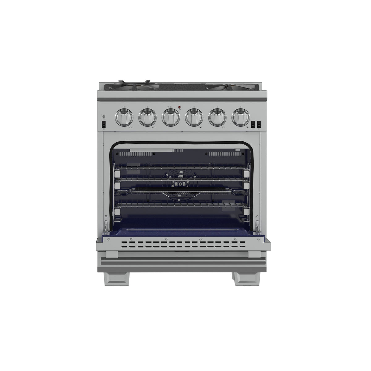 Forno Capriasca 30-Inch Gas Range FFSGS6260-30 – Stainless Steel – Appliances FFSGS6260 30 2024 11 Front Open