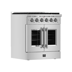 Forno Galiano 30-Inch Gas Range FFSGS6444-30 – Stainless Steel – Appliances FFSGS6444 30 2024 11 Angle