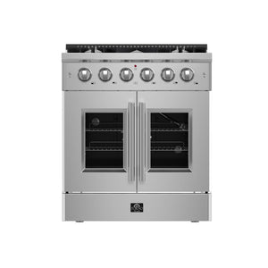 Forno Galiano 30-Inch Gas Range FFSGS6444-30 – Stainless Steel – Appliances FFSGS6444 30 2024 11 Front