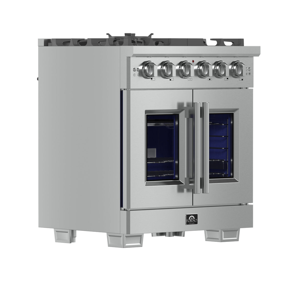 Forno Capriasca 30-Inch Gas Range FFSGS6460-30 – Stainless Steel – Appliances FFSGS6460 30 2024 12 Angle
