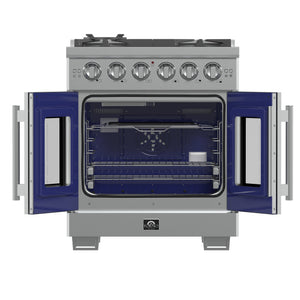 Forno Capriasca 30-Inch Gas Range FFSGS6460-30 – Stainless Steel – Appliances FFSGS6460 30 2024 12 Front Open