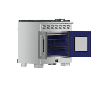 Forno Capriasca 36-Inch Gas Range FFSGS6460-36 – Stainless Steel – Appliances FFSGS6460 36 2024 11 Angle Open