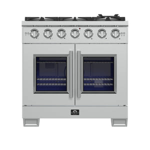 Forno Capriasca 36-Inch Gas Range FFSGS6460-36 – Stainless Steel – Appliances FFSGS6460 36 2024 11 Front