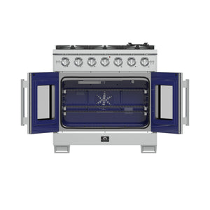 Forno Capriasca 36-Inch Gas Range FFSGS6460-36 – Stainless Steel – Appliances FFSGS6460 36 2024 11 Front Open