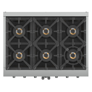 Forno Capriasca 36-Inch Gas Range FFSGS6460-36 – Stainless Steel – Appliances FFSGS6460 36 2024 11 Top