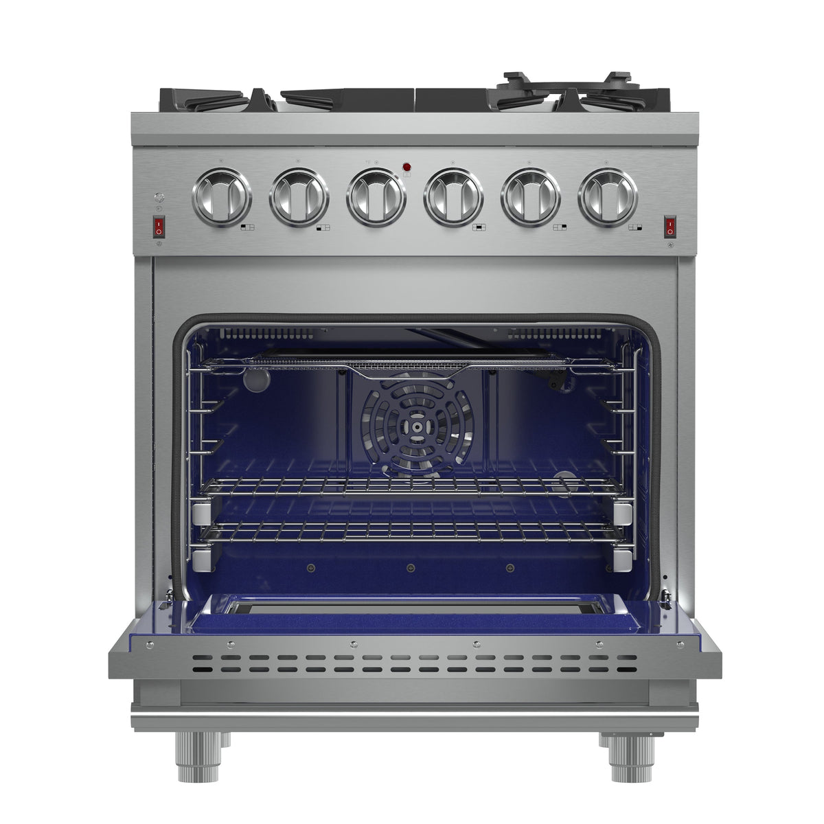 Forno Massimo 30-Inch Gas Range FFSGS6239-30 – Stainless Steel – Applianes FFSGS6239 30 2024 12 Front Open