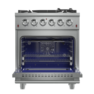 Forno Massimo 30-Inch Gas Range FFSGS6239-30 – Stainless Steel – Applianes FFSGS6239 30 2024 12 Front Open