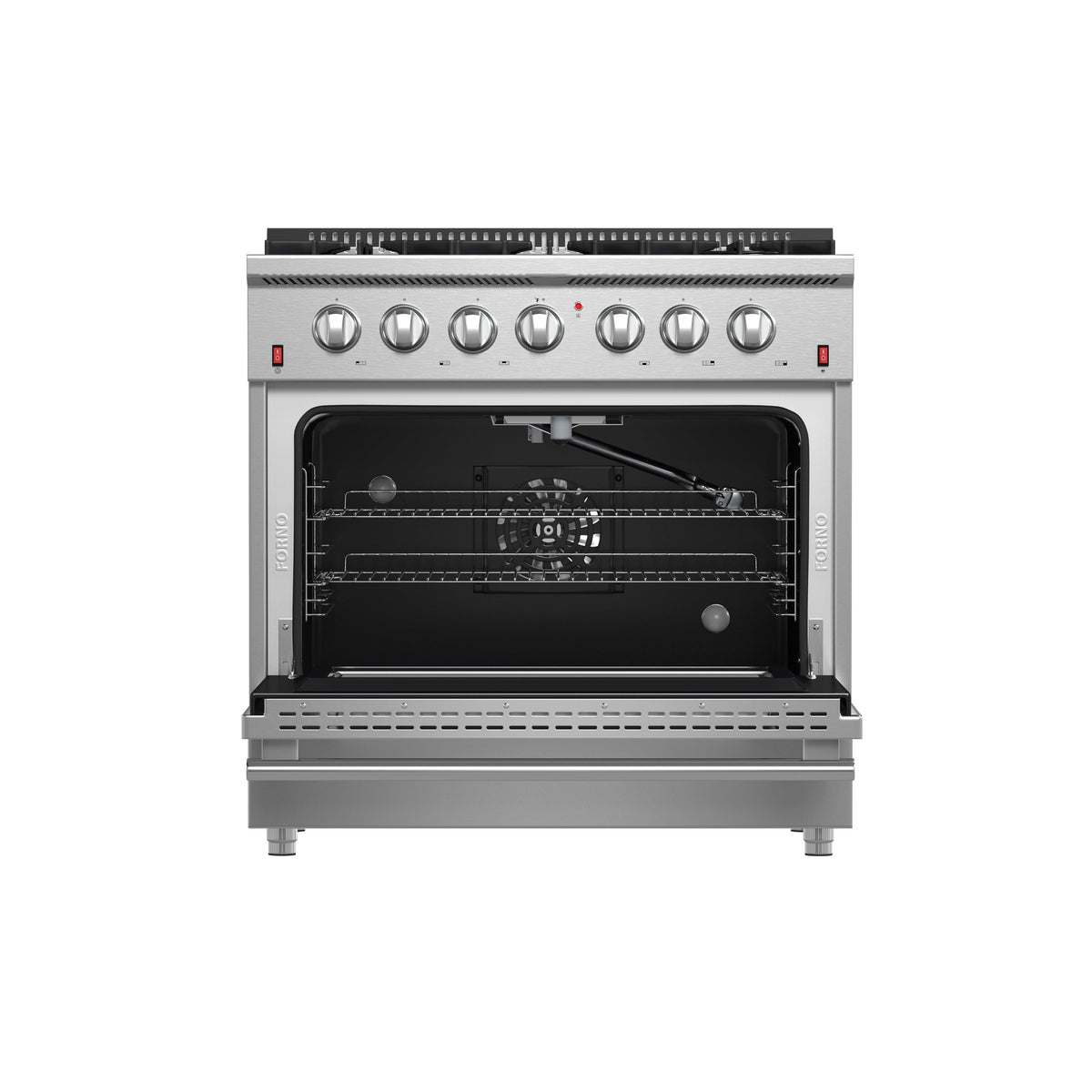 Forno Galiano 36-Inch Gas Range FFSGS6244-36 – Stainless Steel – Applianes FFSGS6244 36 2025 01 Front Open