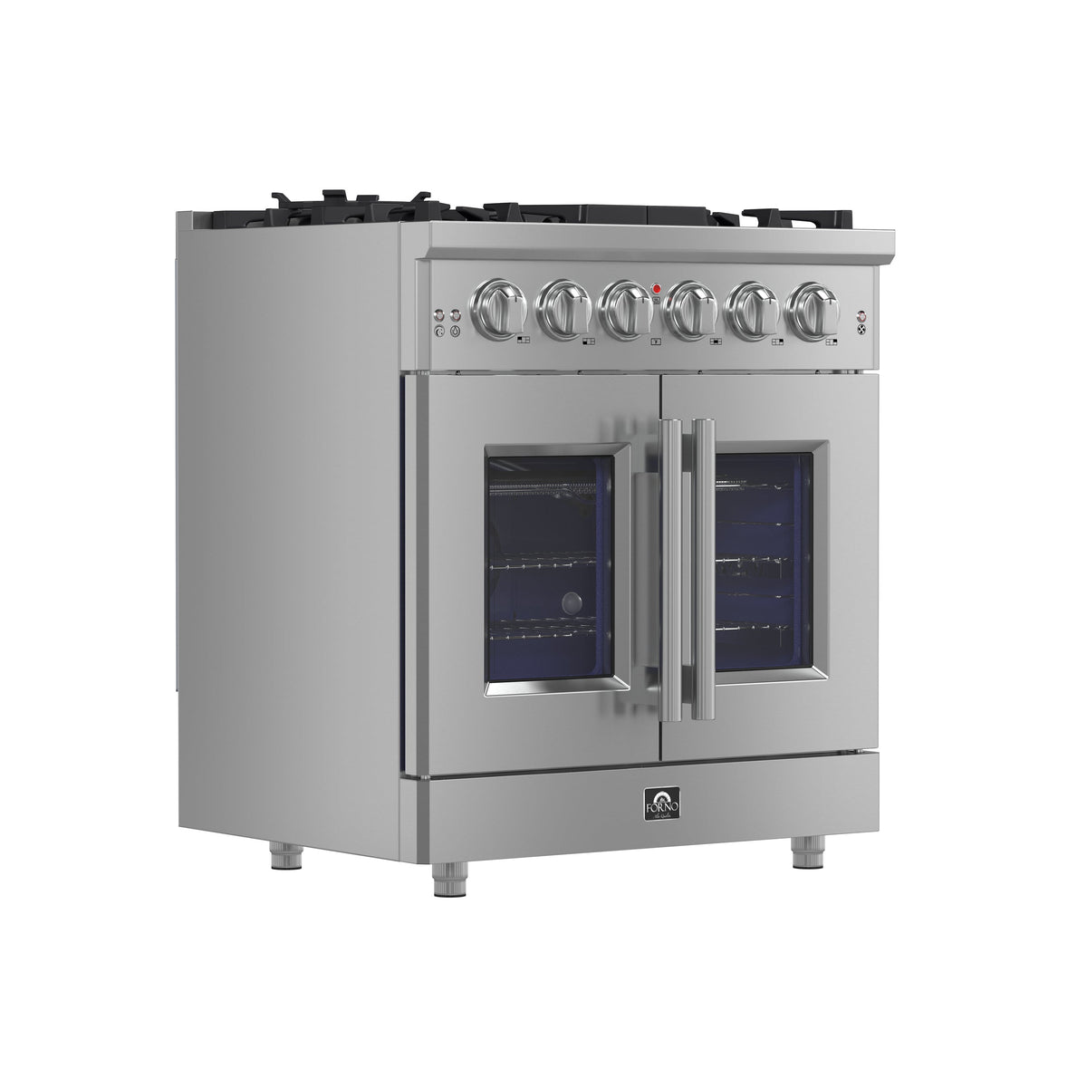 Forno Massimo 30-Inch Gas Range FFSGS6439-30 – Stainless Steel – Applianes FFSGS6439 30 2025 01 Angle
