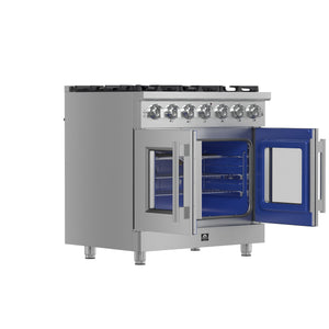 Forno Massimo 36-Inch Gas Range FFSGS6439-36 – Stainless Steel – Applianes FFSGS6439 36 2025 01 Angle Open
