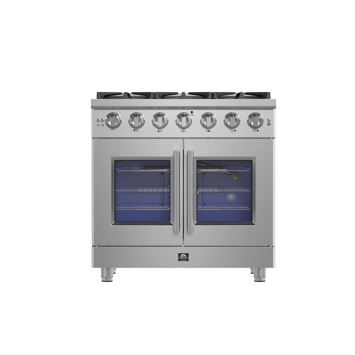 Forno Massimo 36-Inch Gas Range FFSGS6439-36 – Stainless Steel – Applianes FFSGS6439 36 2025 01 Front
