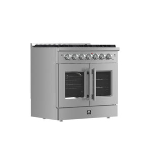 Forno Galiano 36-Inch Gas Range FFSGS6444-36 – Stainless Steel – Applianes FFSGS6444 36 2025 01 Angle