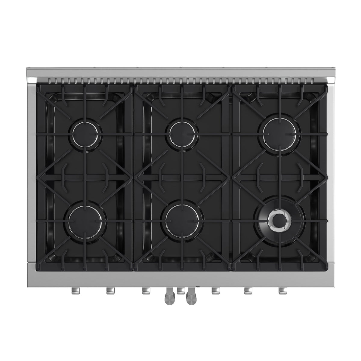 Forno Galiano 36-Inch Gas Range FFSGS6444-36 – Stainless Steel – Applianes FFSGS6444 36 2025 01 Top