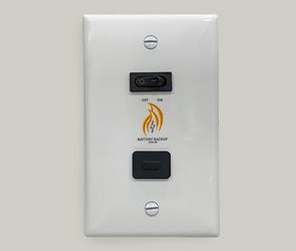 Majestic Battery backup wall switch kit for units with IFT control systems - BATTERY-WSK — BATTERY-WSK