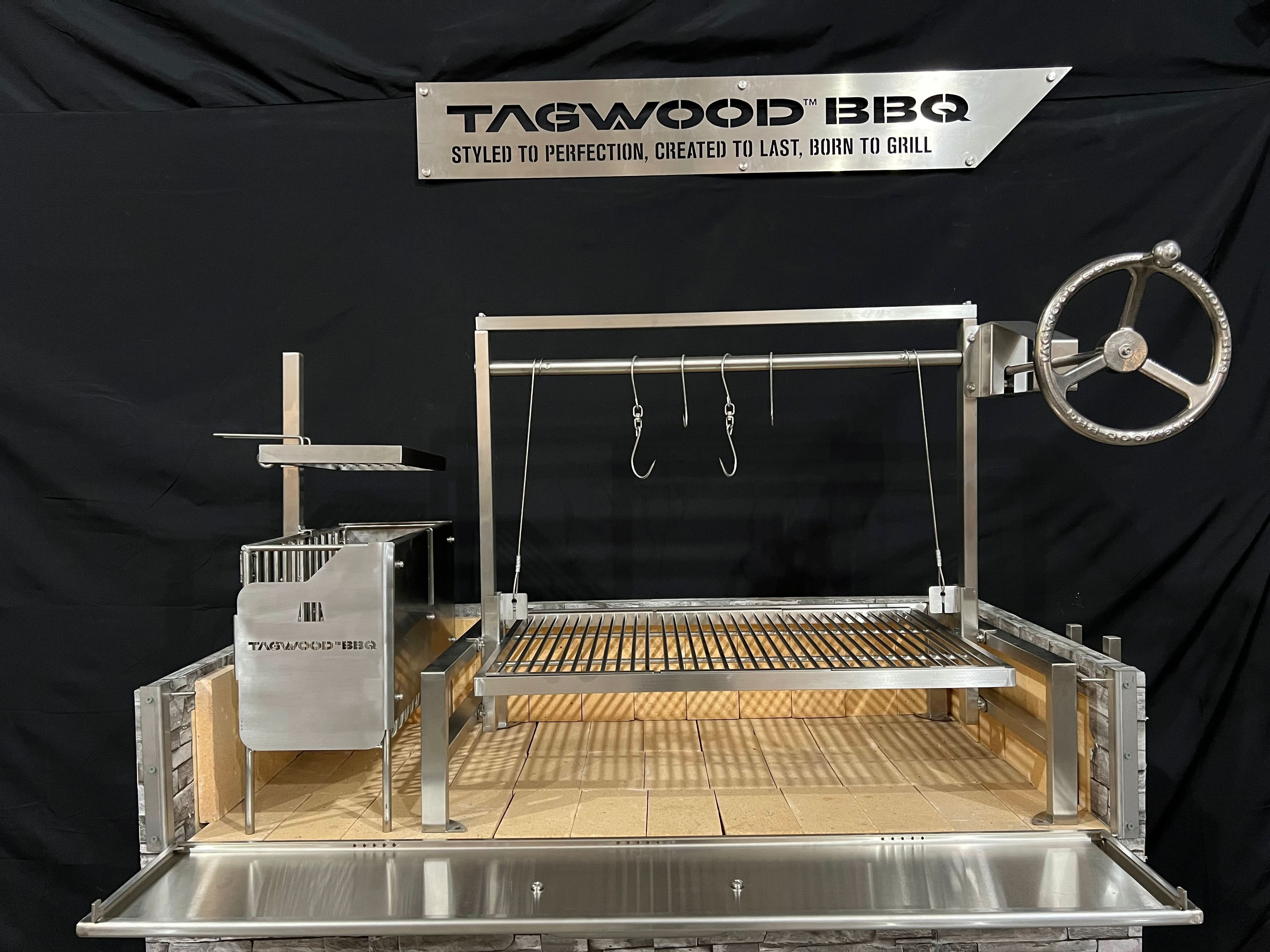 Tagwood BBQ front door heat retention accessory in 304 stainless steel for BBQ09SS