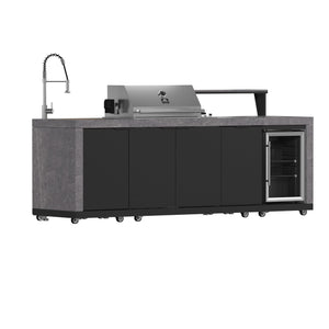 Forno Kitchen 30-Inch Outdoor Kitchen Set FODKT2544BLK – Black – BBQ FODKT2544BLK 2024 12 Angle