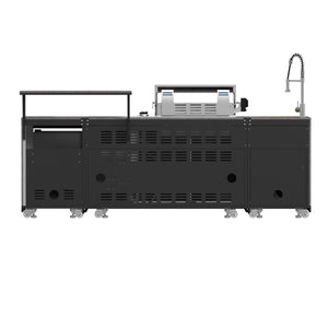 Forno Kitchen 30-Inch Outdoor Kitchen Set FODKT2544BLK – Black – BBQ FODKT2544BLK 2024 12 Back