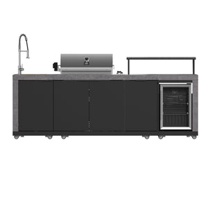 Forno Kitchen 30-Inch Outdoor Kitchen Set FODKT2544BLK – Black – BBQ FODKT2544BLK 2024 12 Front
