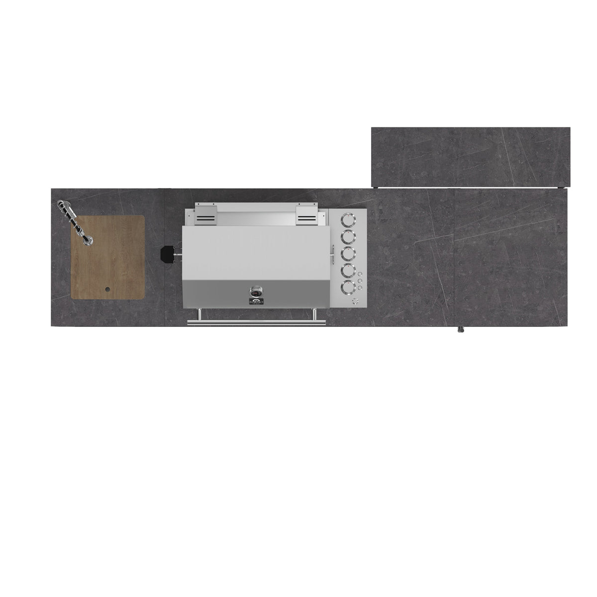 Forno Kitchen 30-Inch Outdoor Kitchen Set FODKT2544BLK – Black – BBQ FODKT2544BLK 2024 12 Top