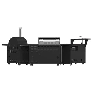 Forno Aperto Outdoor Kitchen Set FODKT2551BLK – Black – BBQ FODKT2551BLK 2024 11 Back