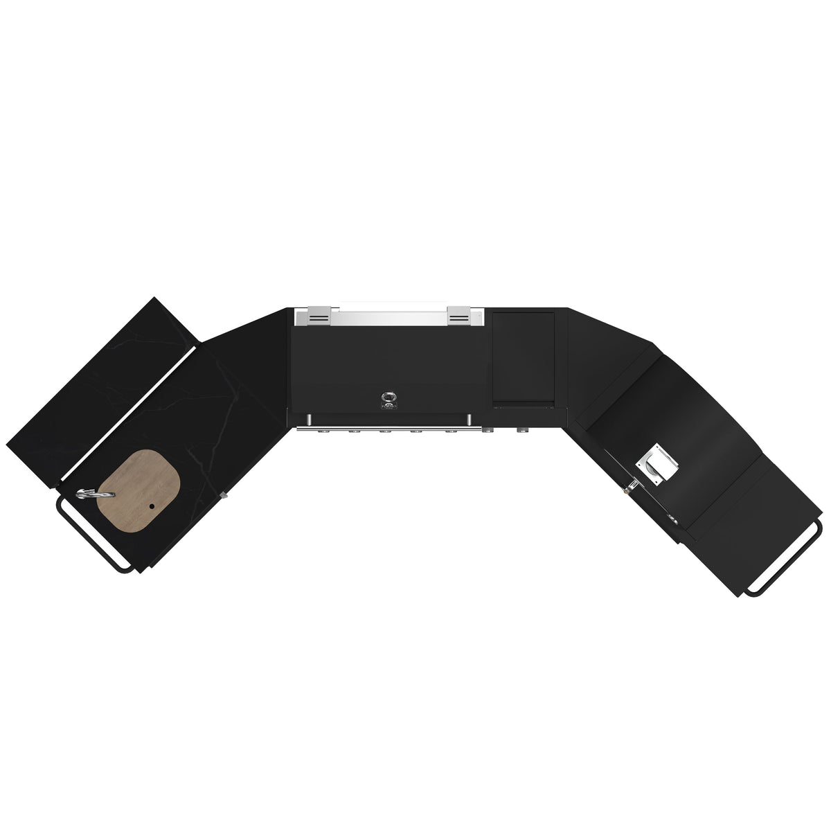 Forno Aperto Outdoor Kitchen Set FODKT2551BLK – Black – BBQ FODKT2551BLK 2024 11 Top