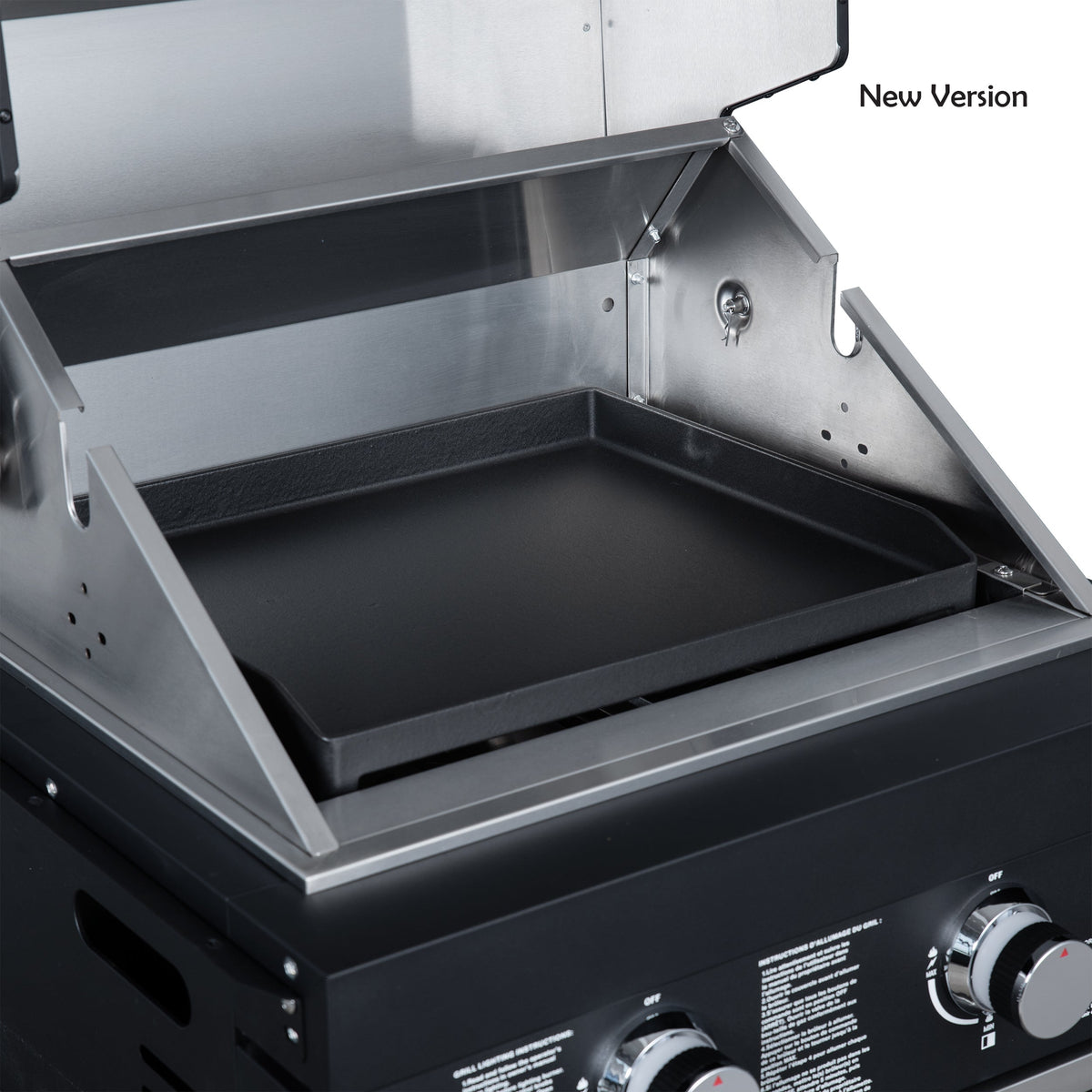 Forno Aperto Outdoor Kitchen Set FODKT2568BLK – Black – BBQ FODKT2568BLK Hot Plate open 2 2026 02 25