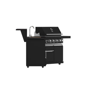 Forno Aperto Outdoor Kitchen Set FODKT2582BLK – Black – BBQ FODKT2582BLK 2024 11 Side