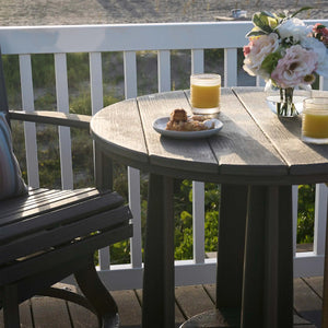 Luxcraft Balcony Table tabletop on a porch