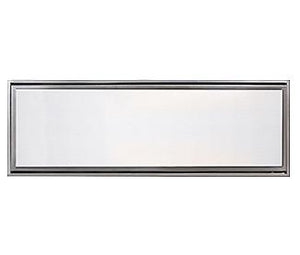 Majestic Echelon II clean face trim in stainless steel; representative size