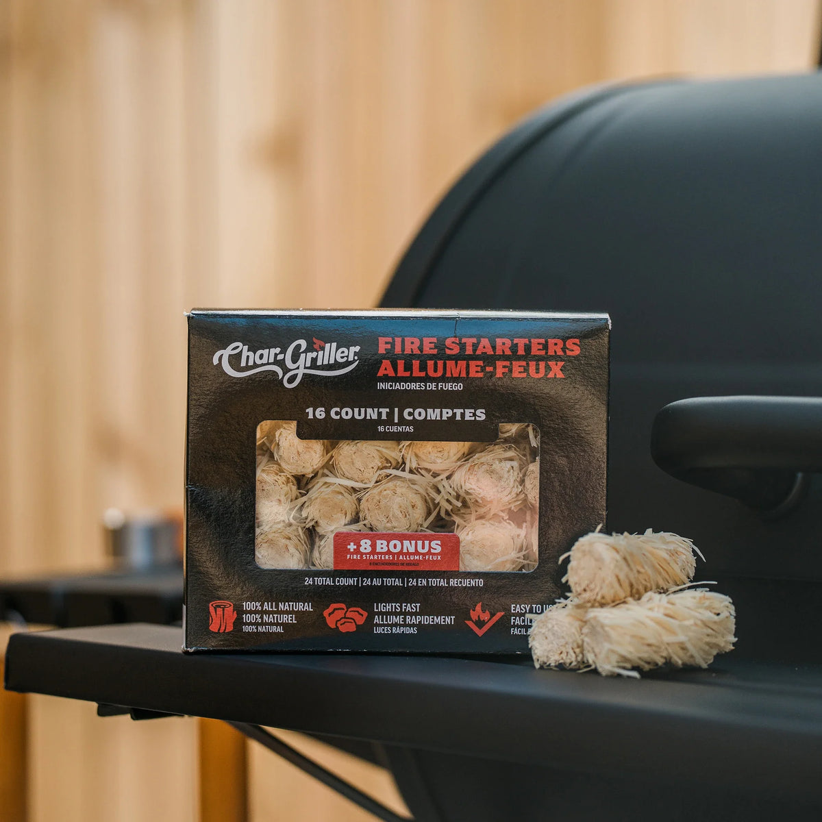 Char-Griller CG30210926 fire starter packaging