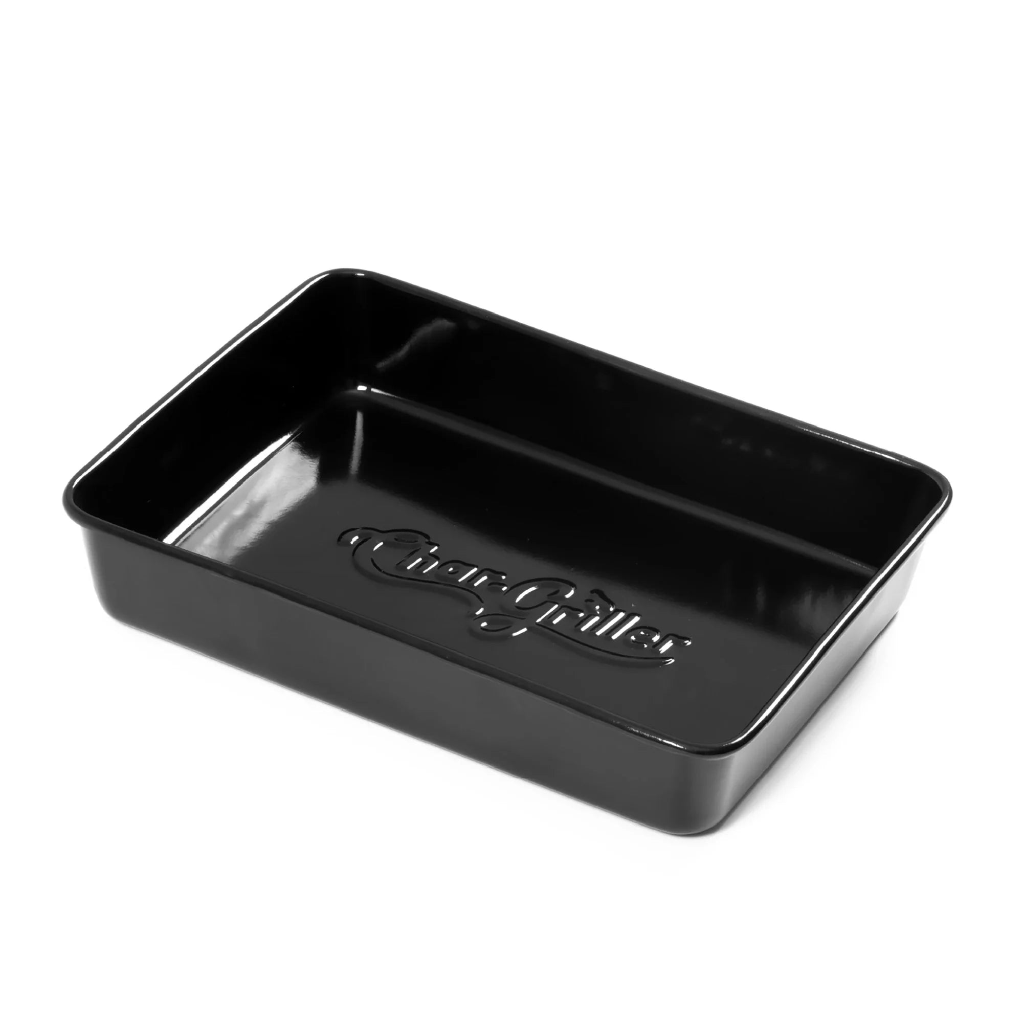 Char-Griller 6205 reusable aluminum grill drip pan angle view