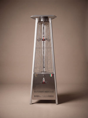 Lava Heat Italia Capri patio heater in Stainless Steel - product view