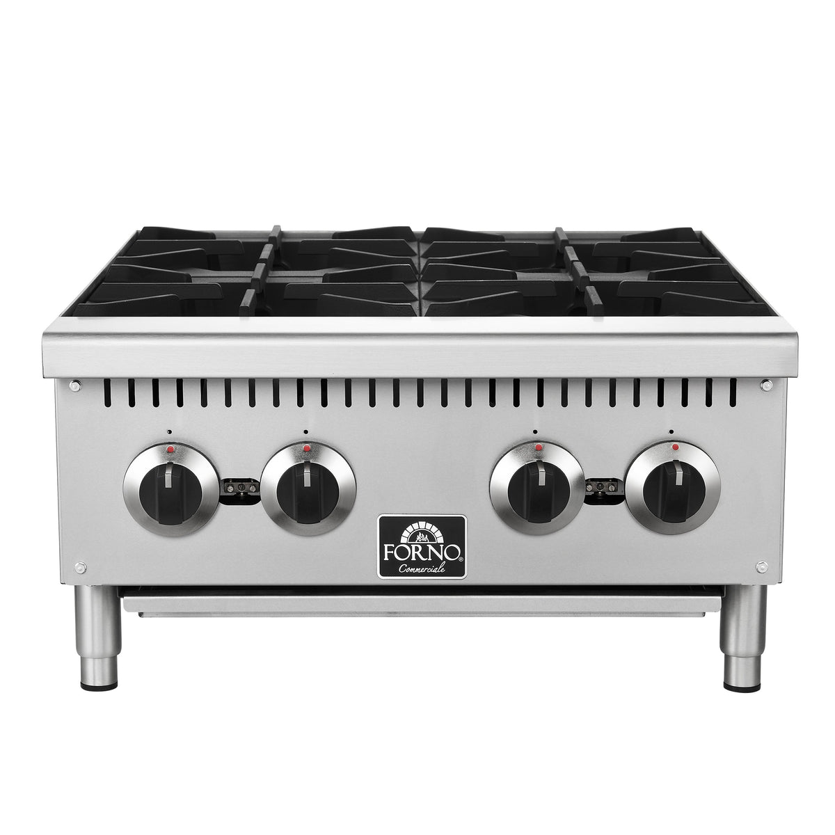 Forno Commerciale 24-Inch Commercial Hotplate FCMHP0079-24 – Stainless Steel – Commercial Hotplate FCMHP0079 24 Front 2025 08 22