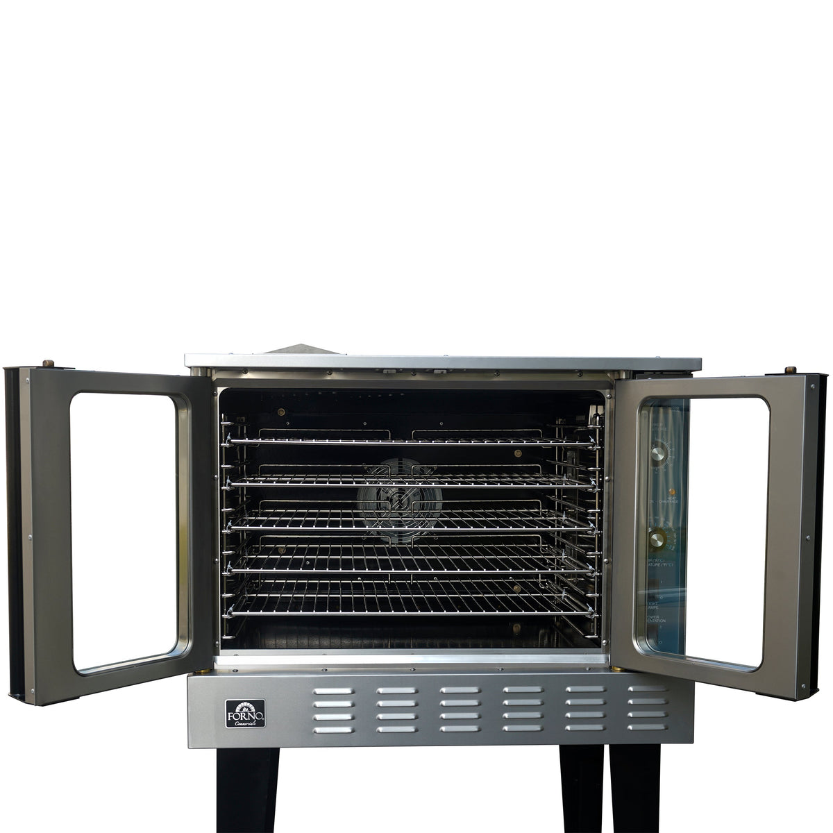 Forno burners Commercial Convection Gas Oven FCMCO0107-38 – Stainless Steel – Commercial Convection Gas Oven FCMCO0107 38 Front Opened 2025 12 31