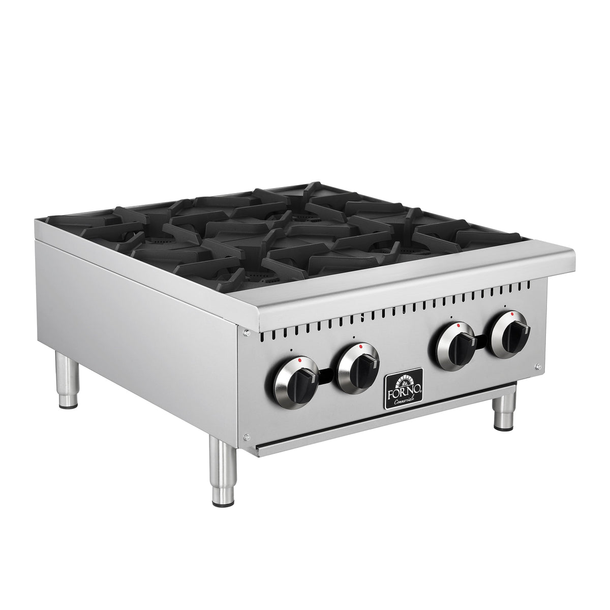 Forno Commerciale 24-Inch Commercial Hotplate FCMHP0079-24 – Stainless Steel – Commercial Hotplate FCMHP0079 24 Left Angle 2025 08 22