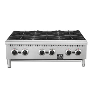 Forno Commerciale 36-Inch Commercial Hotplate FCMHP0079-36 – Stainless Steel – Commercial Hotplate FCMHP0079 36 Front 2025 08 22