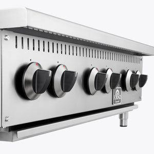 Forno Commerciale 36-Inch Commercial Hotplate FCMHP0079-36 – Stainless Steel – Commercial Hotplate FCMHP0079 36 Knobs 2025 08 22