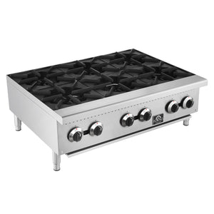 Forno Commerciale 36-Inch Commercial Hotplate FCMHP0079-36 – Stainless Steel – Commercial Hotplate FCMHP0079 36 Left Angle 2025 08 22