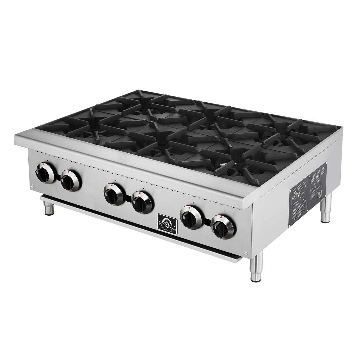 Forno Commerciale 36-Inch Commercial Hotplate FCMHP0079-36 – Stainless Steel – Commercial Hotplate FCMHP0079 36 Right Angle 2 2025 08 22