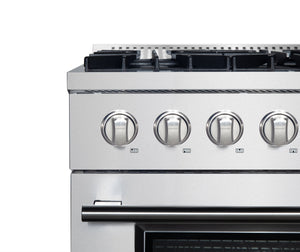 Forno Marco 36-Inch Dual Fuel Range FFSGS6197-36 – Stainless Steel – Dual Fuel Range FFSGS6197 36 V1 Knobs 2024 09 23
