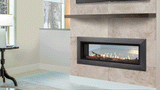 Majestic Echelon II see-through direct vent gas fireplace