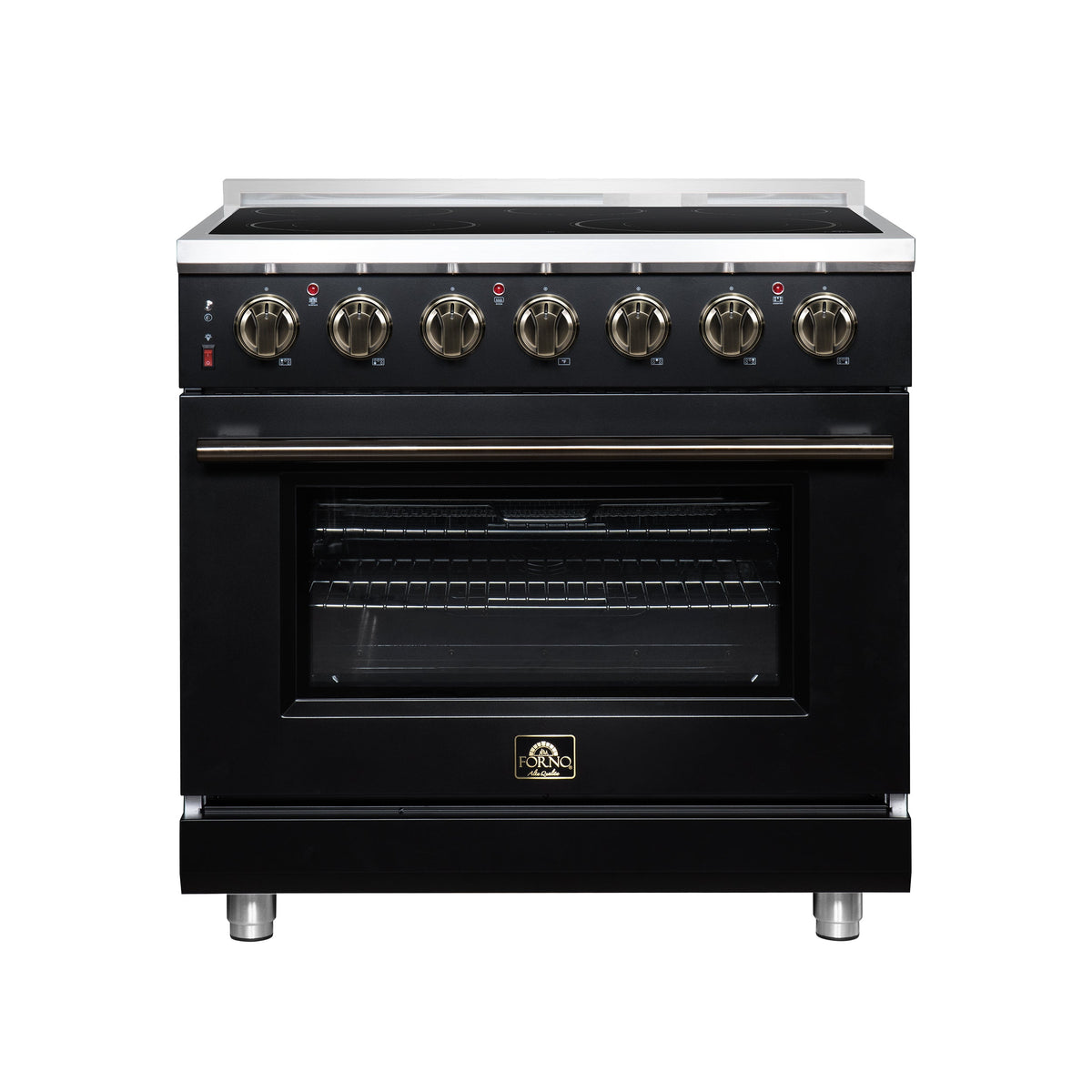 Forno Massimo 36-Inch Electric Range FFSEL6020-36 – Black – Electric Range FFSEL6020 36BLK Front 2026 07 28